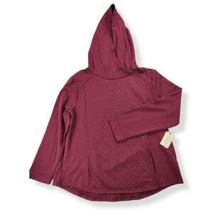 St. John's Bay Hooded sweatshirt Petite Large
